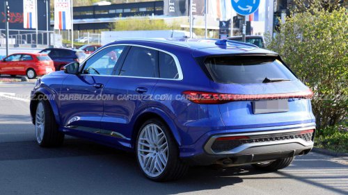 2025 Audi RS Q5 spied with 630 HP hybrid powertrain at Nürburgring