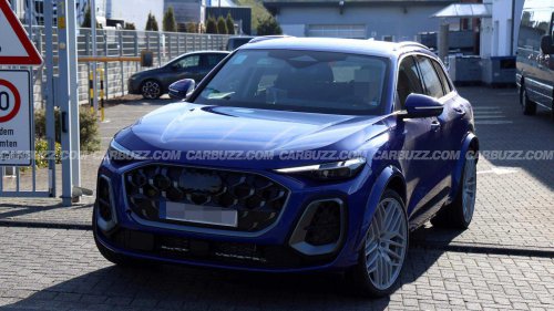 2025 Audi RS Q5 spied with 630 HP hybrid powertrain at Nürburgring