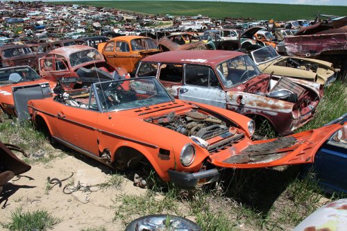 The most interesting European cars we’ve ever spotted in American junkyards