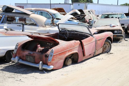 The most interesting European cars we’ve ever spotted in American junkyards