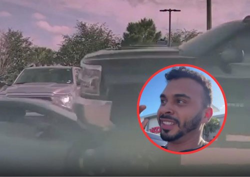 No se dio cuenta de que tenía un Lamborghini delante y pasó por encima de él como si nada: el dueño del superdeportivo subió todo a sus redes