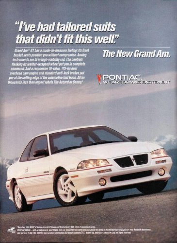 Pontiac, Ranking the best Pontiac Grand Am models of all time