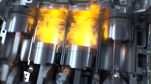How engineers made an engine that ran on gas and diesel at the same time