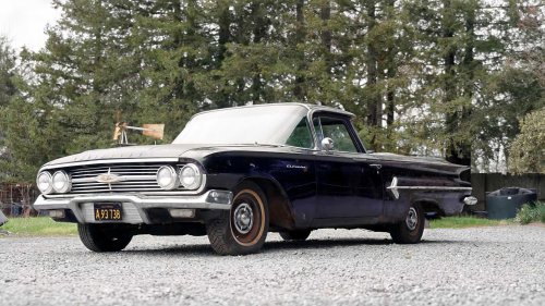 Rare 1960 Chevy El Camino 348 tri-power barn find runs again