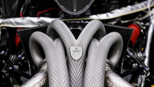 SuperCar, This supercar's exotic V12 engine has snakes for exhaust
