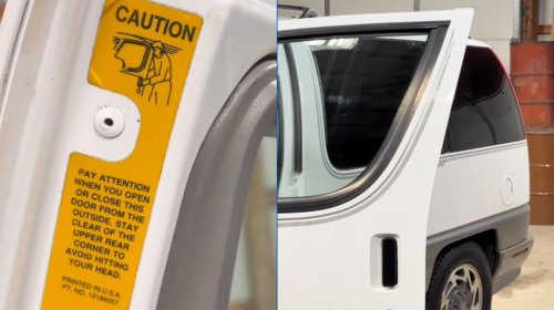 GM Used A Sticker To 'Fix' Minivan Doors That Whacked Peoples' Heads