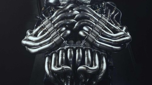SuperCar, This supercar's exotic V12 engine has snakes for exhaust