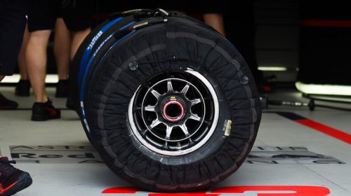 What are the covers on F1 tires for?
