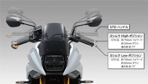 新型『カタナ』をセパハンに! 走りや好みに合わせて高さ調整も可能なヨシムラ製「KATANA ハンドルKIT」で往年のスタイルが蘇る? 【スズキのバイク! の耳寄りニュース】