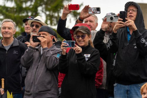 Mustang fans in Flat Rock to cheer National Mustang Day. See the pics