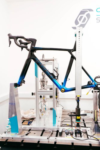 How Colnago, Cervélo, and Specialized road bikes compare in stiffness testing