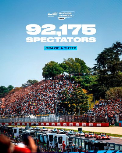 Multitudinaria asistencia al WEC en Imola, que manda un mensaje a la Fórmula 1
