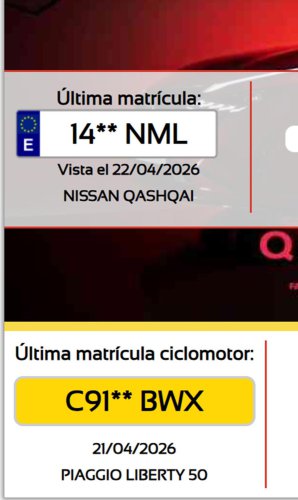 Esta es la última matrícula asignada por la DGT y estas son las sorpresas para los próximos meses