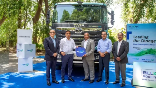 Encargan a Tata Motors 250 unidades del camión eléctrico Prima E.55S de 55 toneladas cada uno