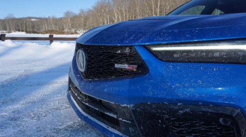 An Acura Integra Type S on Blizzaks is the ideal winter vehicle if you're looking for silly, goofy fun