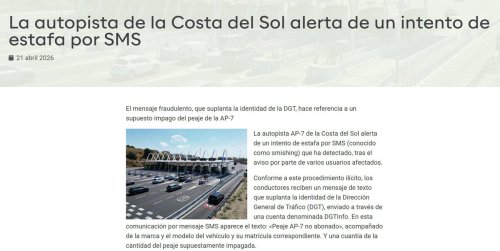 Cuidado, no caigas en esta nueva estafa que tiene relación con la AP-7 y tu móvil: así opera