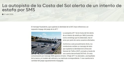Cuidado, no caigas en esta nueva estafa que tiene relación con la AP-7 y tu móvil: así opera