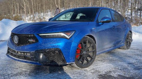 An Acura Integra Type S on Blizzaks is the ideal winter vehicle if you're looking for silly, goofy fun
