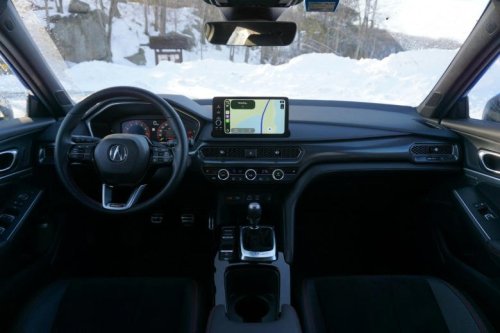 An Acura Integra Type S on Blizzaks is the ideal winter vehicle if you're looking for silly, goofy fun