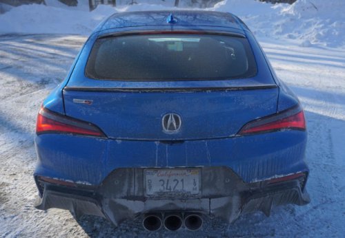 An Acura Integra Type S on Blizzaks is the ideal winter vehicle if you're looking for silly, goofy fun