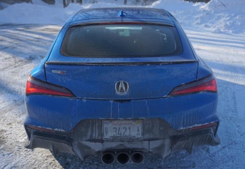 An Acura Integra Type S on Blizzaks is the ideal winter vehicle if you're looking for silly, goofy fun