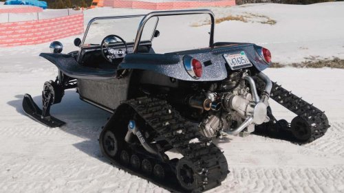 I drove a radial-engined dune buggy on ice—it was pure joy
