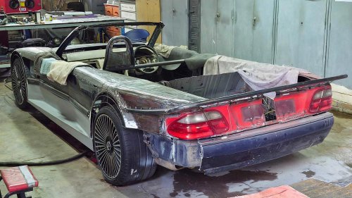 Mercedes-Benz GTR tribute built by car enthusiast in garage