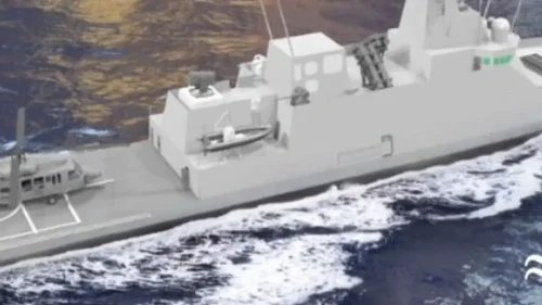 España saca pecho ante Marruecos y acaba con una tradición de cuatro décadas lanzando al mar este patrullero de Navantia
