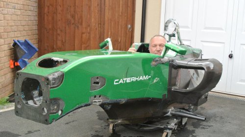 Photos: Electrician reconstructs crashed Formula 1 car wreckage into track-ready beast