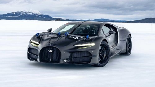 Bugatti 'testing' the Tourbillon in Sweden looks like the best possible snow day