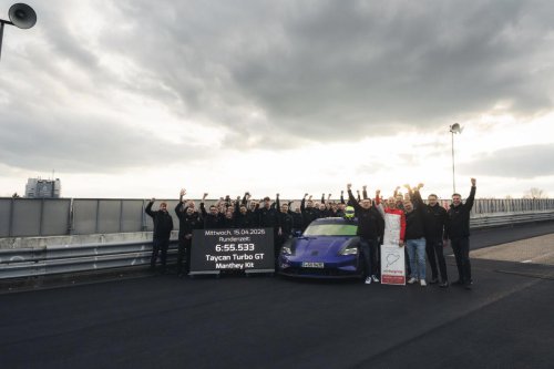 Porsche Taycan sets new Nürburgring record with Manthey kit