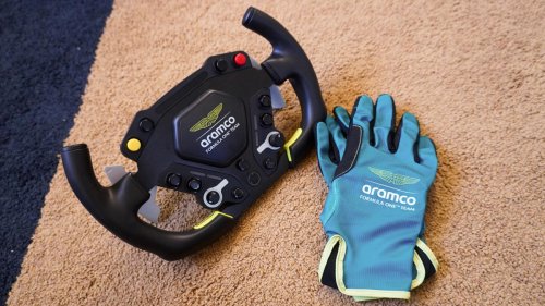 I took an Aston Martin F1 wheel rallying and it was glorious