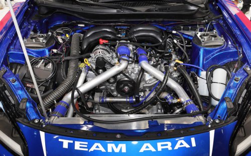 水平対向エンジンを低く搭載するため4WD機構を変更、新4WD配置の「スバル ボクサー ラリー spec.Z」