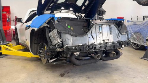 C8 Corvette ZR1 gets F1-style exhaust for Pikes Peak run