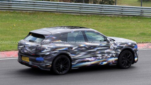 Bentley's latest prototype SUV looks colorful and fast at the Nurburgring