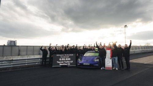 Porsche y Manthey le aguan la fiesta a Xiaomi en Nürburgring con el Taycan más salvaje