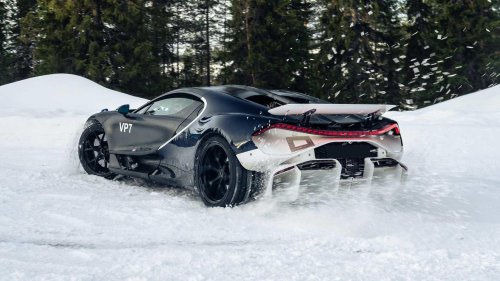 Bugatti, Bugatti Tourbillon, Bugatti 'testing' the Tourbillon in Sweden looks like the best possible snow day