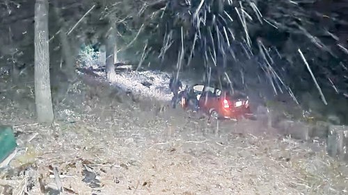 Watch this Honda Fit crash out, roll twice, and drive away like it's nothing