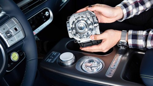 The engineering behind the world's only disappearing crystal sphere gear lever