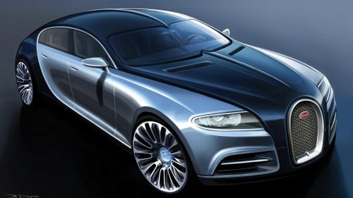 The 235 mph family car with 16 cylinders and eight exhaust pipes