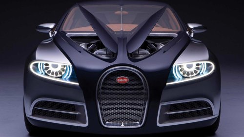 The 235 mph family car with 16 cylinders and eight exhaust pipes
