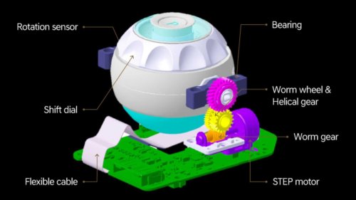 The engineering behind the world's only disappearing crystal sphere gear lever