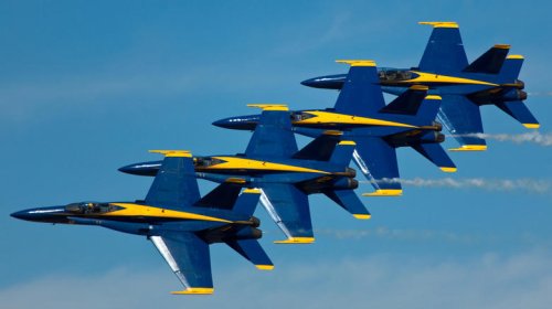 Why does one jet always fly behind the Blue Angels?