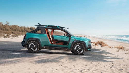 Renault, El Renault que nació como eléctrico polivalente se transforma en un buggie playero con 4x4