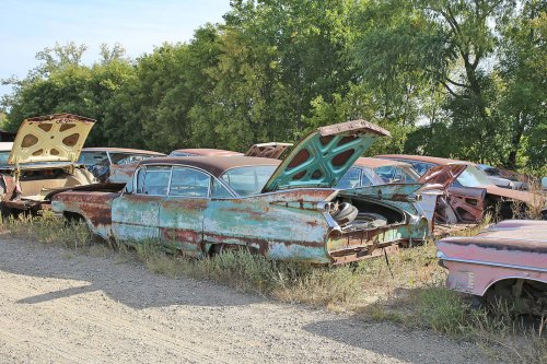 Tesoros vintage de French Lake Auto Parts, Annandale, Minnesota