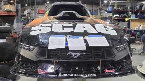 Why this funny car driver is excited about the aftermath of his engine explosion