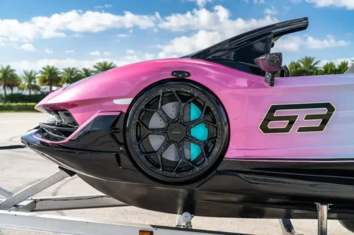 Lamborghini, Someone just paid $50,500 for a pink Lamborghini Aventador SVJ that runs a Yamaha engine and lives permanently underwater
