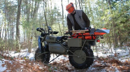 How the Rokon two-wheel drive motorcycle works