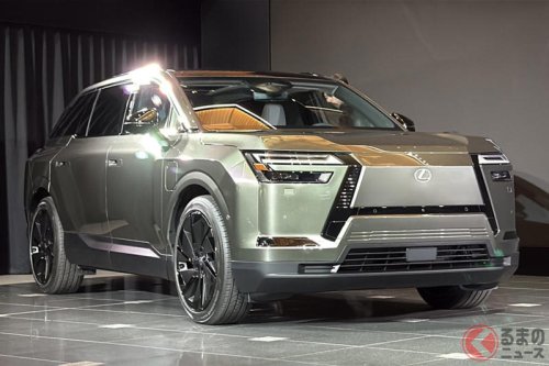レクサス新型「TZ」世界初公開! BEV初の3列SUV、リサイクル素材採用も バッテリー2種設定 日本は26年冬発売へ