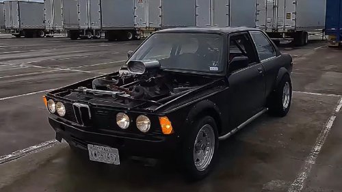 Small-block BMW 320i sounds like it escaped a Dallas drag strip